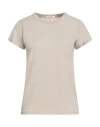 Rag & Bone Woman T-shirt Beige Size L Pima Cotton In Brown