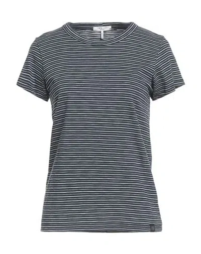 Rag & Bone Woman T-shirt Bright Blue Size L Pima Cotton