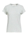 Rag & Bone Woman T-shirt Green Size L Pima Cotton