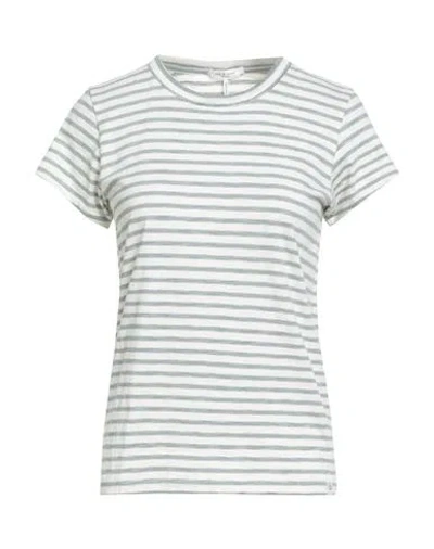 Rag & Bone Woman T-shirt Green Size L Pima Cotton
