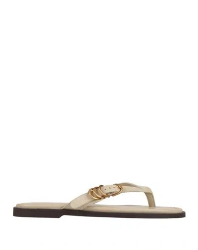 Rag & Bone Woman Thong Sandal Blush Size 8 Leather In Neutral