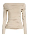 Rag & Bone Woman Top Beige Size L Modal, Elastane In Neutral
