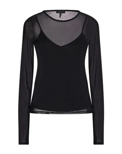Rag & Bone Woman Top Black Size L Polyester, Elastane