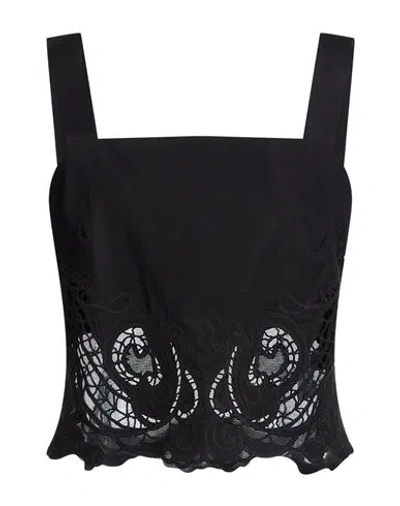 Rag & Bone Woman Top Black Size M Cotton