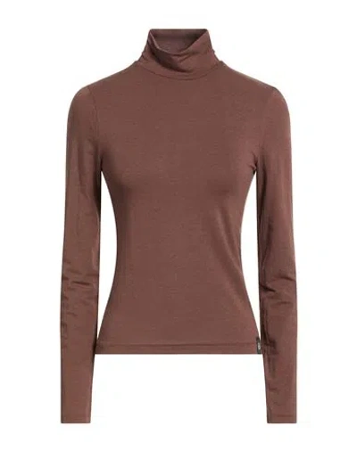 Rag & Bone Woman Top Brown Size L Cotton, Modal, Elastane
