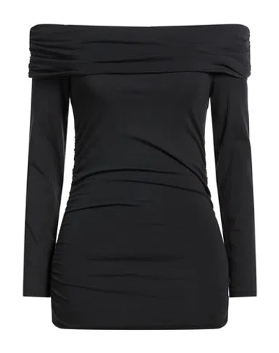 Rag & Bone Woman Top Charcoal Size L Cotton, Modal, Elastane In Gray
