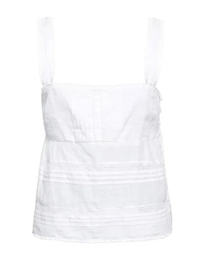 Rag & Bone Woman Top White Size M Ramie