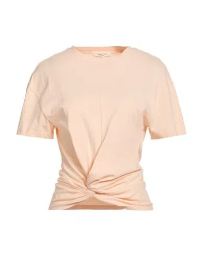 Rag & Bone Woman T-shirt Apricot Size L Cotton In Nude