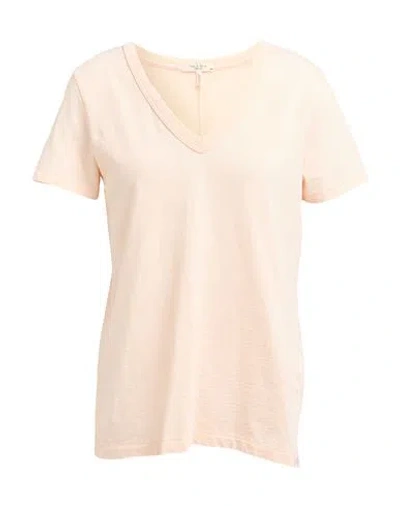 Rag & Bone Woman T-shirt Apricot Size M Pima Cotton In Orange