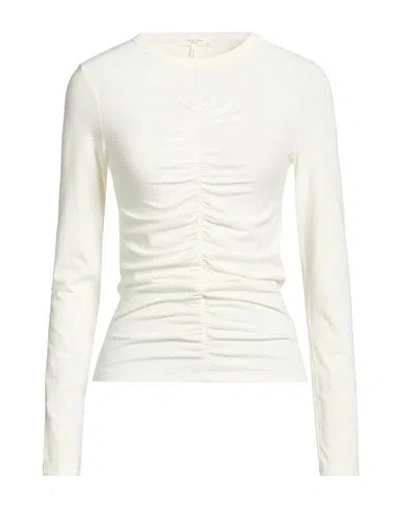 Rag & Bone Woman T-shirt Ivory Size L Cotton, Modal, Elastane In White