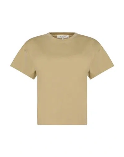 Rag & Bone Woman T-shirt Khaki Size L Cotton In Brown