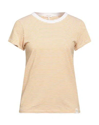Rag & Bone Woman T-shirt Marigold Size L Cotton In Brown