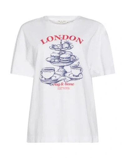 Rag & Bone Woman T-shirt White Size L Cotton