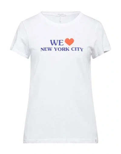Rag & Bone Woman T-shirt White Size Xxs Cotton