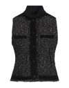 Rag & Bone Woman Vest Black Size 8 Wool, Polyester, Acrylic, Nylon, Virgin Wool In Black