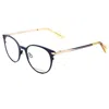 Rag & Bone Women's 48mm Matt Blue Rose Gold Opticals In Multi