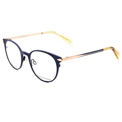 Rag & Bone Women's 48mm Matt Blue Rose Gold Opticals In Multi