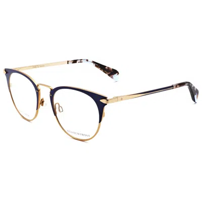 Rag & Bone Women's 49mm Gold Blue Opticals In Brown
