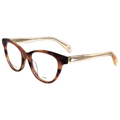Rag & Bone Women's 51mm Brown Horn Opticals