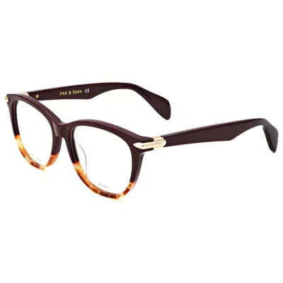 Rag & Bone Women's 51mm Burgundy Opticals In White