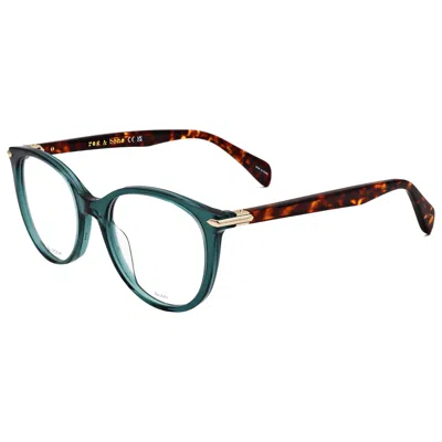 Rag & Bone Women's 51mm Teal Opticals In Blue