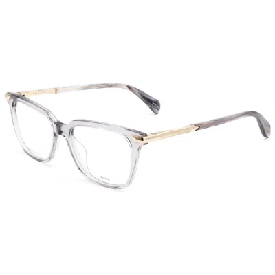 Rag & Bone Women's 51mm Transparent Grey Opticals In Gray