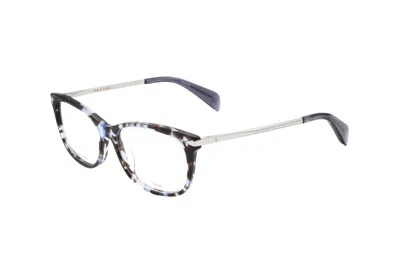 Rag & Bone Women's 52 Mm Blue Havana Eyeglasses In Red