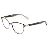 Rag & Bone Women's 52mm Black Opticals In Black