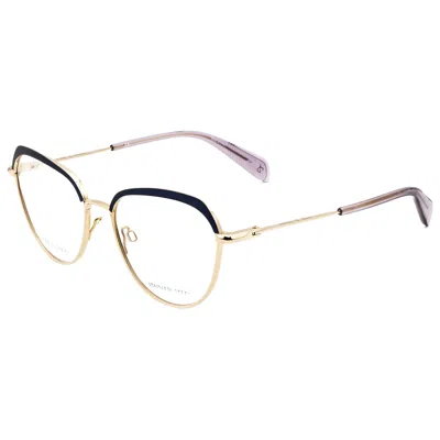 Rag & Bone Women's 52mm Blue Gold Opticals In Black