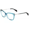 Rag & Bone Women's 52mm Blue Palladium Opticals In Blue