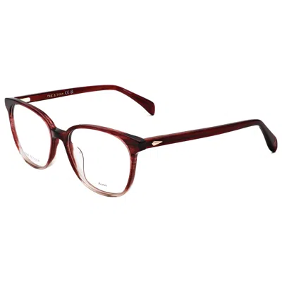 Rag & Bone Women's 52mm Burgundy Horn Opticals In Red