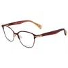 Rag & Bone Women's 52mm Burgundy Opticals In Brown
