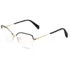 Rag & Bone Women's 53mm Gold Black Opticals In Gold
