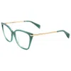 Rag & Bone Women's 53mm Green Opticals In Green