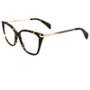 Rag & Bone Women's 53mm Havana Gold Opticals In Multi
