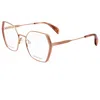 Rag & Bone Women's 53mm Shaded Brown Rose Gold Opticals In Multi