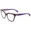 Rag & Bone Women's 53mm Violet Opticals In Purple