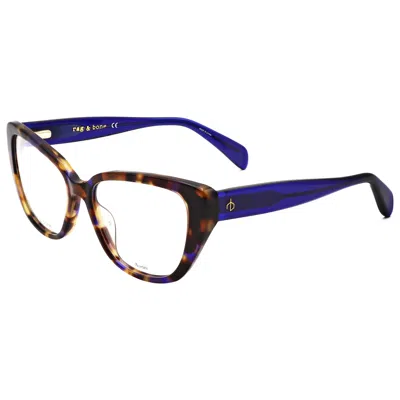 Rag & Bone Women's 54mm Blue Havana Opticals In Brown