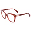 Rag & Bone Women's 54mm Red Opticals In Red