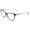 Rag & Bone Women's 54mm Teal Opticals In Blue