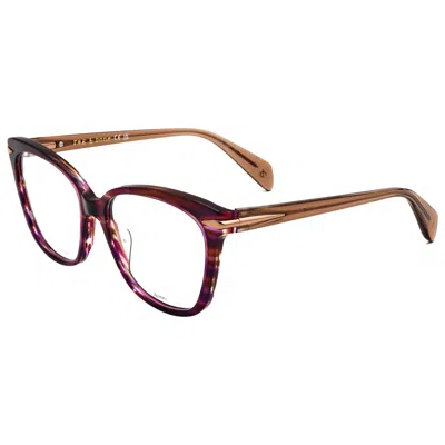 Rag & Bone Women's 54mm Violet Brown Horn Opticals In Multi