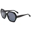 Rag & Bone Women's 55mm Black Gold Sunglasses In Black