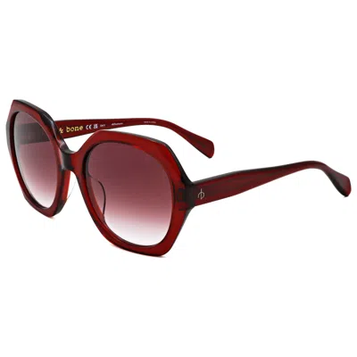 Rag & Bone Women's 55mm Burgundy Sunglasses In White