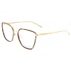 Rag & Bone Women's 55mm Burgundy Gold Opticals In Gold