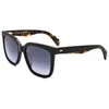 Rag & Bone Women's 56mm Black Havana Sunglasses In Black
