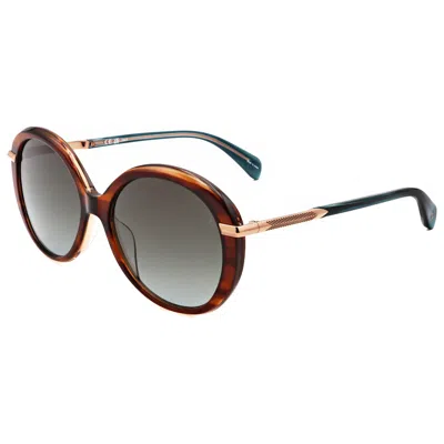 Rag & Bone Women's 56mm Brown Horn Sunglasses In Multi