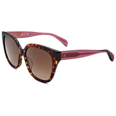 Rag & Bone Women's 56mm Havana Sunglasses In Brown