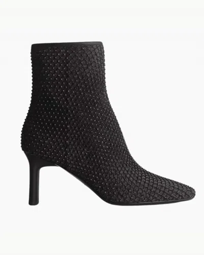 Rag & Bone Women's Aja Diamante Mesh Boot In Black Denim
