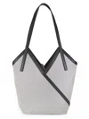 Rag & Bone Women's Alix Cotton & Leather Tote In Black
