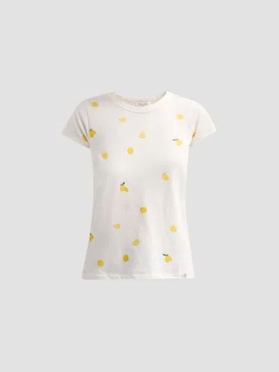 Rag & Bone Women's All Over Baby Lemon T-shirt In White